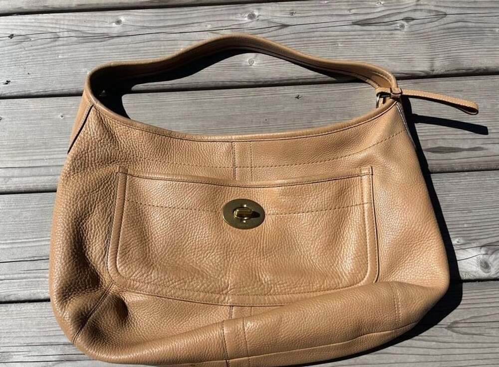 Coach Leather Hobo Bag Tan